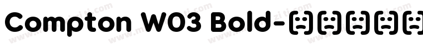 Compton W03 Bold字体转换